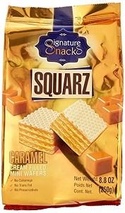 Signature Snacks Squarz Caramel Cream Filled Mini Wafers 250 g