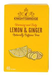 Knightsbridge Lemon & Ginger Tea Caffeine-Free 80 g x40