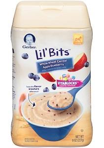 Gerber Lil' Bits Whole Wheat Cereal Apple Blueberry 227 g