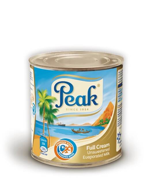 Peak Evaporated Full Cream Milk 150 g (NG)