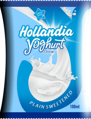 Hollandia Yoghurt Drink Plain Sweetened 10 cl x8