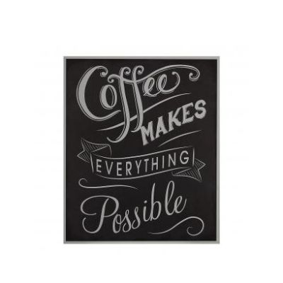 Premier Wall Plaque - Coffee Makes Everything Possible