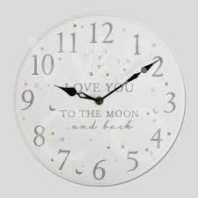 Widdop Hometime Clock Bambino Love You To The Moon & Back