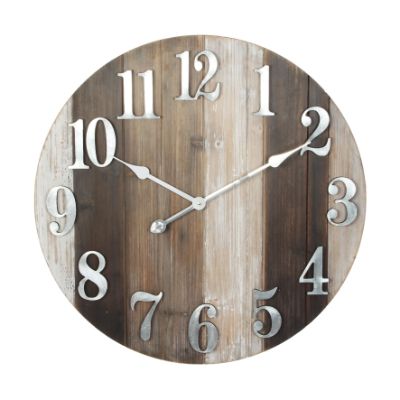 Widdop Hometime Kids Wall Clock Wood Effect