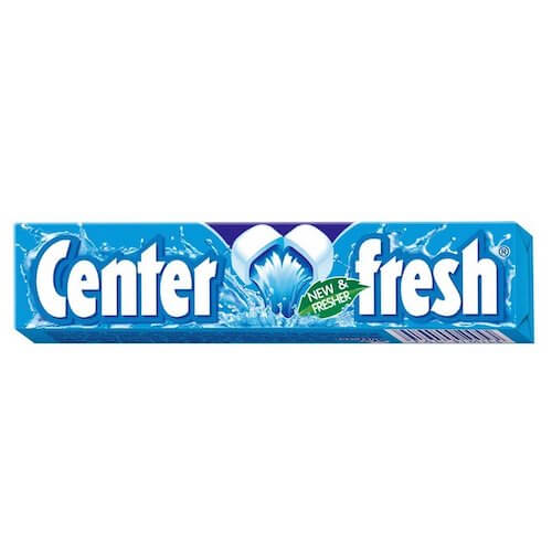 Center Fruit Liquid Filled Chewing Gum Peppermint 17.5 g x5