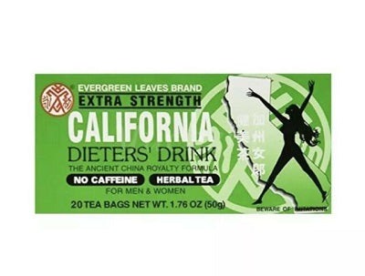 Evergreen Leaves California Dieters No Caffeine Herbal Tea x20