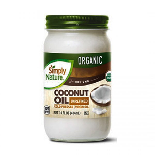 Simply Nature Organic Coconut Oil Unrefined 414 ml