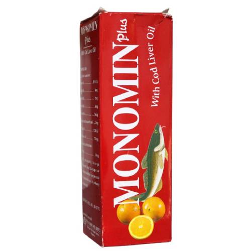 Monomin Plus With Cod Liver Oil Syrup 100 ml