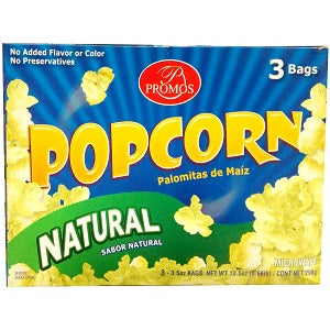 Promos Microwave Popcorn Natural 298 g 3 Bags