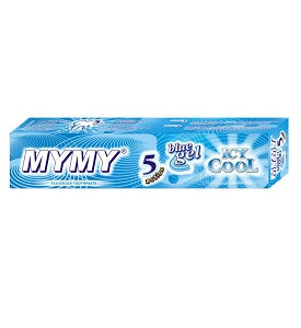 MyMy Toothpaste Blue Gel Icy Cool Flouride 125 g