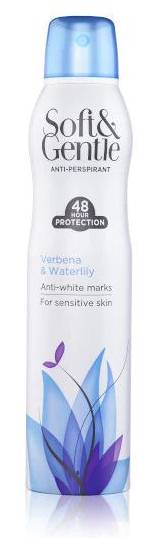 Soft & Gentle Anti-Perspirant Anti-White Marks Verbena & Waterlily 250 ml