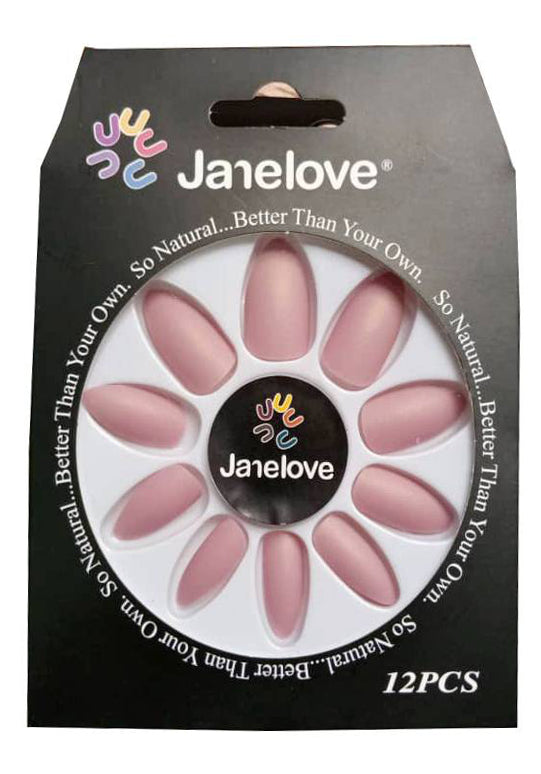 Jane Love Nails + Glue x12 - Light Purple