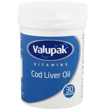 Valupak Vitamins Cod Liver Oil 400 mg 30 Capsules