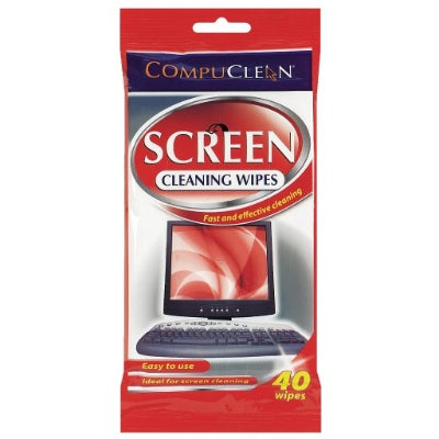 Compuclean Screen Cleaning Wipes x40