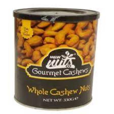 M & W Plain & Roasted Whole Nuts Gourmet Cashew 250 g
