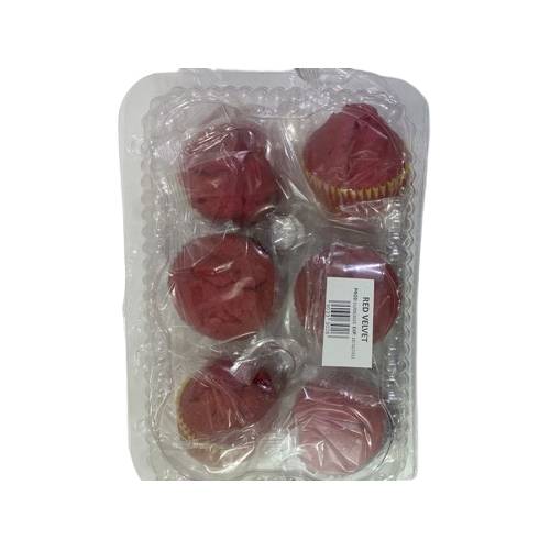 Candy Cup Cakes Red Velvet x6