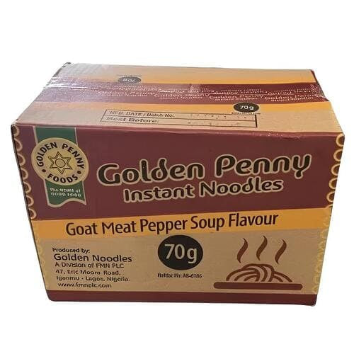 Golden Penny Instant Noodles Goat Meat Pepper Soup 70 g x40