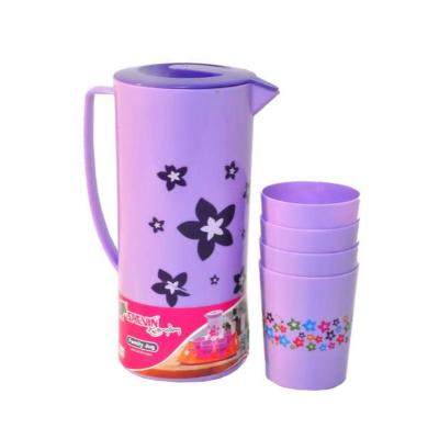 Sacvin Everyday Family Jug With Set Of 4 Cups