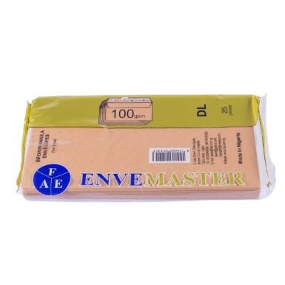 FAE Envemaster Brown Manila Envelopes 100 gsm x25