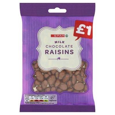 Spar Milk Chocolate Raisins 160 g