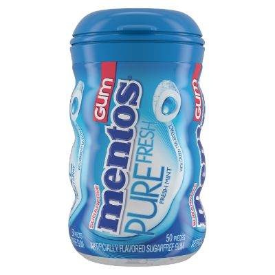 Mentos Pure Fresh Chewing Gum Mint Sugar-Free 87 g x50