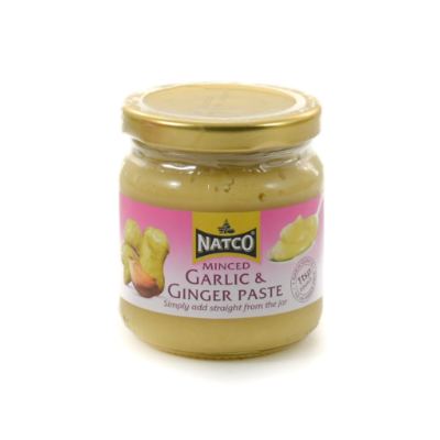 Natco Minced Garlic & Ginger Paste Jar 190 g