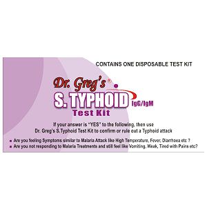 Dr Greg's Typhoid Test Kit