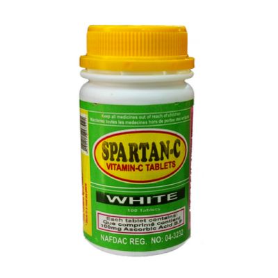 Spartan-C Vitamin C (White) 100 Tablets