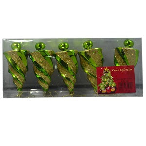 Christmas Ornaments AG2502 x5 (Various Colours)