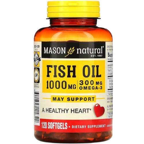Mason Natural Fish Oil 1000 m 120 Soft Gels