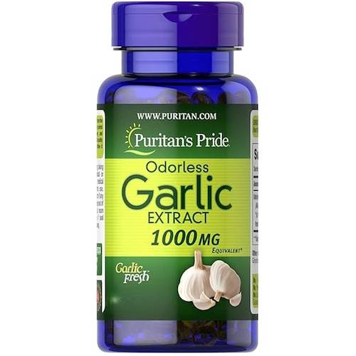 Puritan's Pride Odorless Garlic Extract 1000 mg 100 Soft Gels