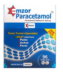 Emzor Paracetamol 96 Tablets