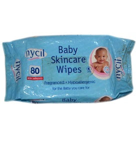 Nycil Baby Skincare Wipes Fragranced Hypo Allergenic x80