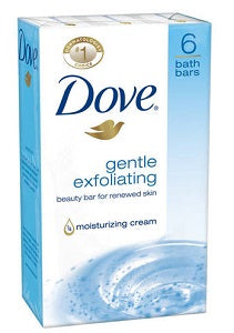 Dove Beauty Cream Bar Gentle Exfoliating x6