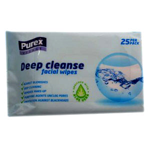 Purex Visage Facial Wipes Deep Cleanse x25