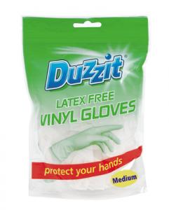 Duzzit Latex Free Vinyl Gloves Medium