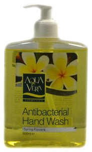 Aqua Vera Hand Wash Anti Bacterial Spring Flowers 500 ml
