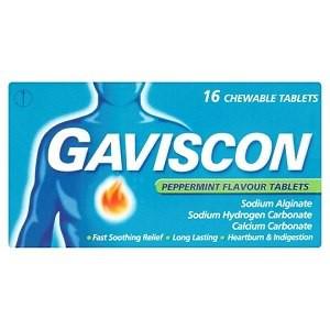 Gaviscon Peppermint 16 Tablets