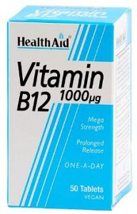 HealthAid Vitamin B12 1000 ug 50 Tablets