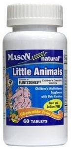 Mason Little Animals Children's Chewable Vitamins 60 Tablets