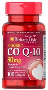 Puritan's Pride CoQ 10 30 mg 100 Soft Gels