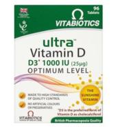 Vitabiotics Ultra Vitamin D3 1000 IU 96 Tablets