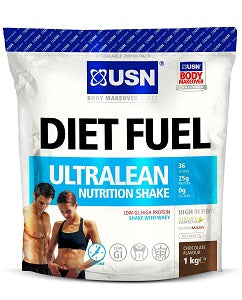 USN Diet Fuel UltraLean Nutrition Shake Chocolate Flavour 1 kg