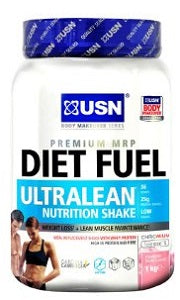 USN Diet Fuel UltraLean Nutrition Shake Strawberry Flavour 1 kg