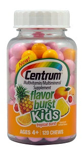 Centrum Flavour Burst Kids Tropical 120 Tablets