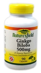 Nature's Field Ginkgo Biloba 500 mg 90 Capsules