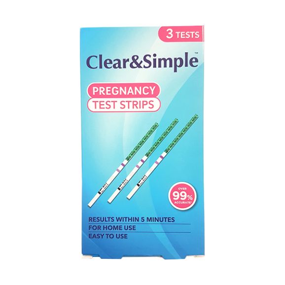 Clear & Simple Pregnancy Test 3 Strips