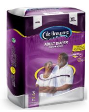 Dr Brown's Adult Diaper Unisex Large x10