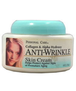 Personal Care Collagen & Alpha Hydroxy Anti-Wrinkle Skin Cream 226 g