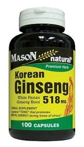 Mason Korean Ginseng 518 mg 100 Capsules